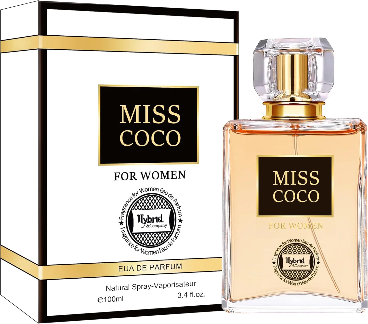 عطر زنانه هیبرید اند کامپانی مدل Miss Coco ادو پرفیوم اسپری طبیعی رایحه ای احساسی، 100 میلی لیتر