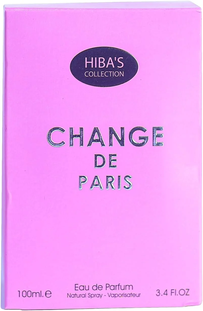 ادکلن زنانه Change De Paris از HIBA'S COLLECTION - اسپری طبیعی، 100 میلی لیتر (3.4 fl oz) - ظرافت نفیس پاریسی در هر اسپری ادکلن زنانه Change De Paris از HIBA'S COLLECTION - اسپری طبیعی، 100 میلی لیتر (3.4 fl oz) - ظرافت نفیس پاریسی در هر اسپری