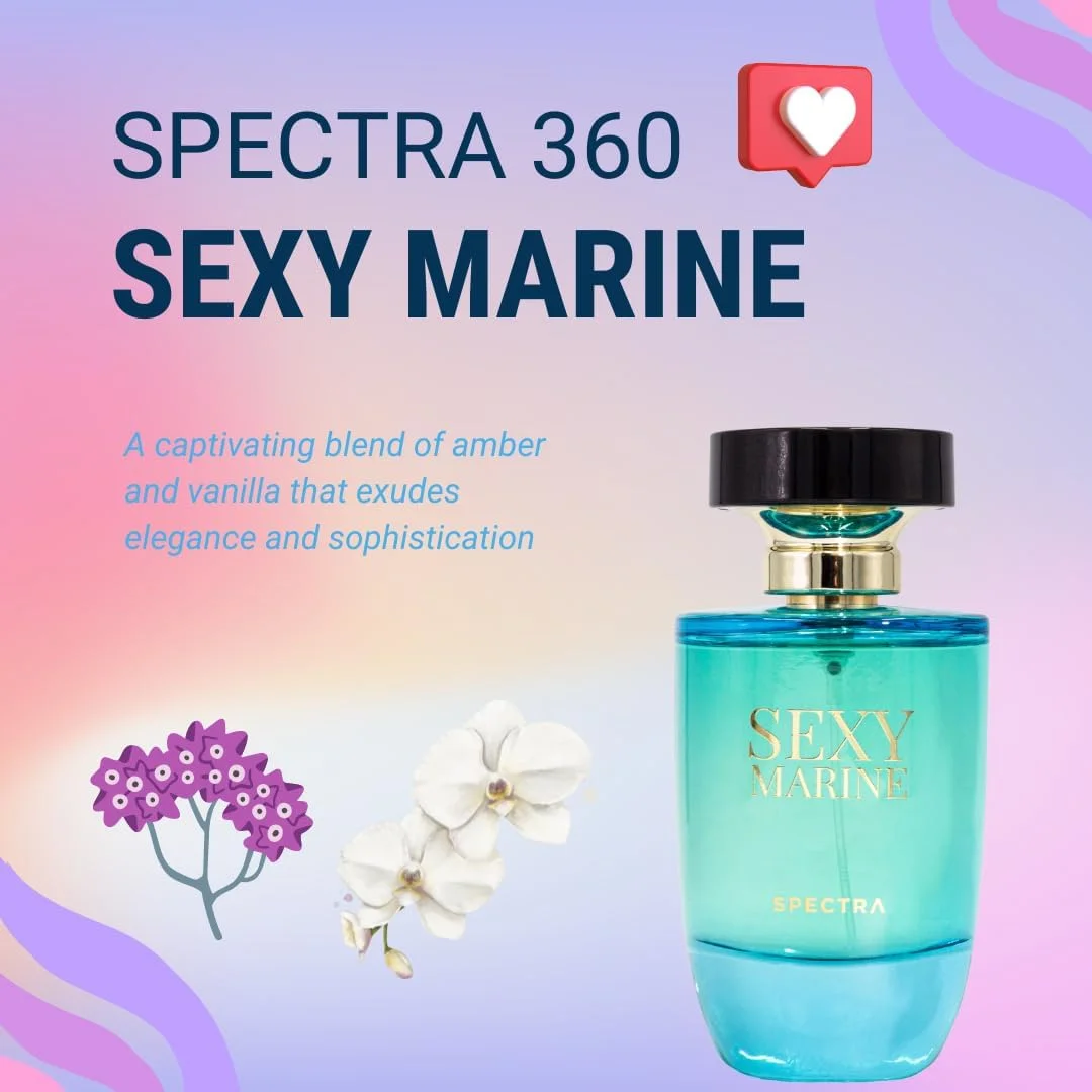 ادکلن زنانه های پرفیوم اسپکترا 360 مدل Sexy Marine EDP - حجم 95 میلی لیتر ادکلن زنانه های پرفیوم اسپکترا 360 مدل Sexy Marine EDP - حجم 95 میلی لیتر