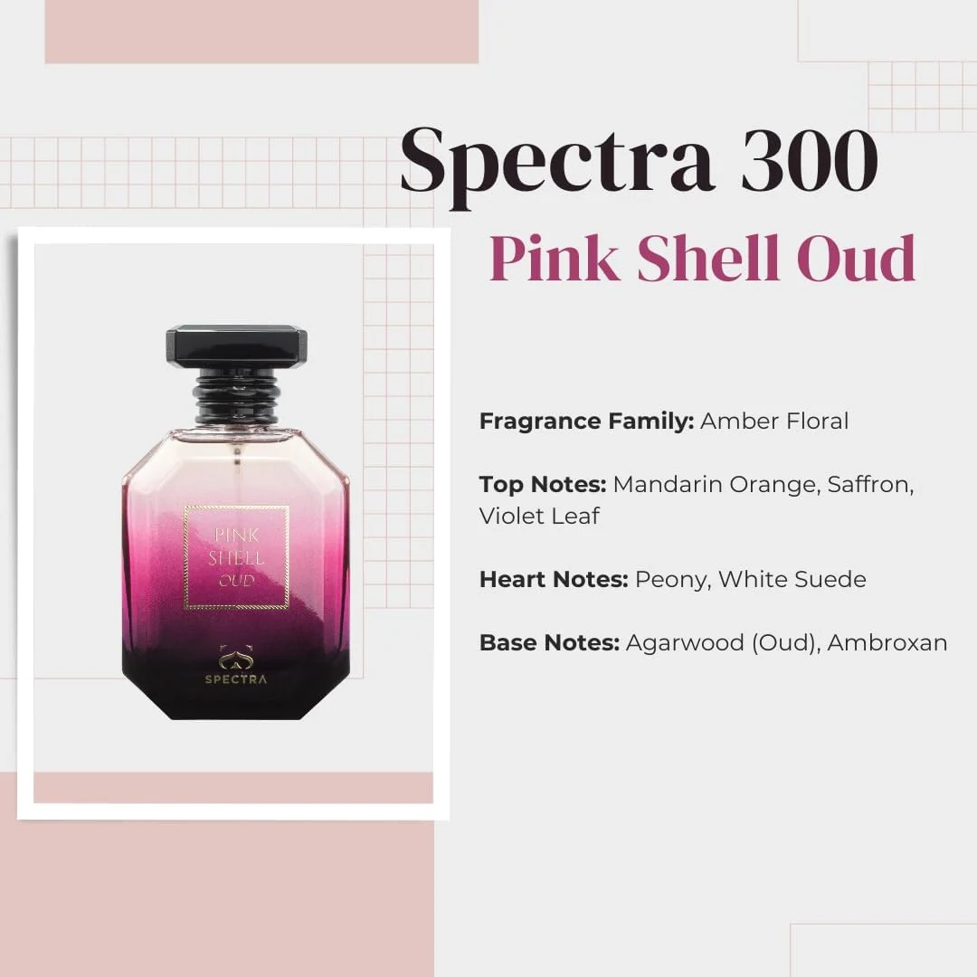 ادکلن زنانه های پرفیوم اسپکترا 300 Pink Shell Oud EDP - حجم 100 میلی لیتر ادکلن زنانه های پرفیوم اسپکترا 300 Pink Shell Oud EDP - حجم 100 میلی لیتر