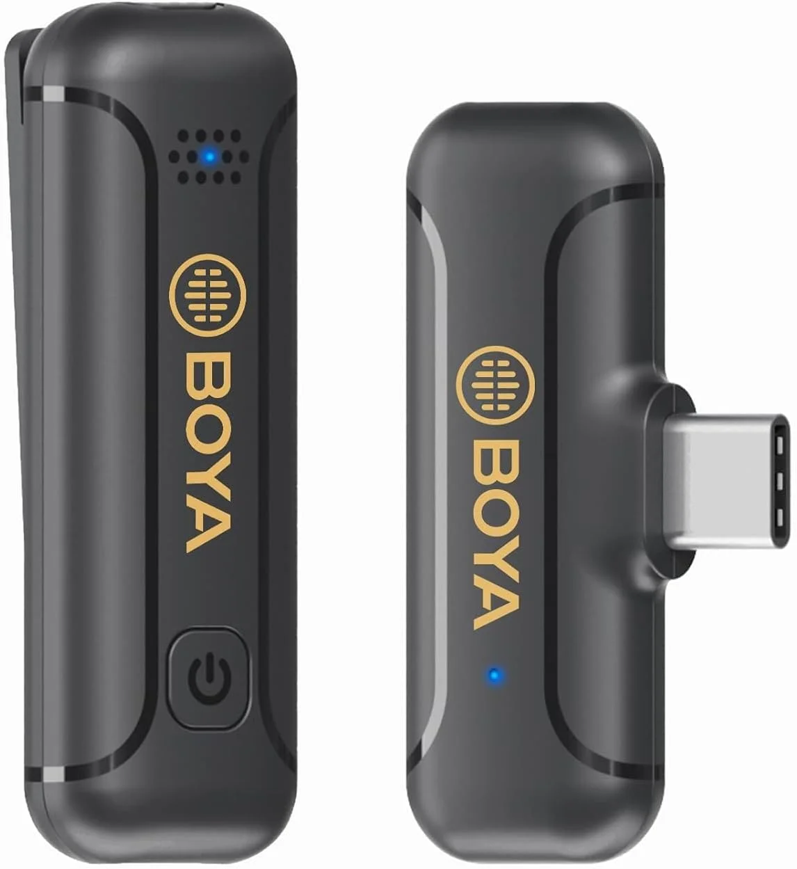 میکروفون یقه ای بی سیم BOYA 2.4GHz برای آیفون 7/8/x/11/12 آیپد، میکروفون های کوچک گیره ای برای ضبط ولاگ، استریم، مصاحبه، یوتیوب با لایتنینگ BY-WM3T2-D1 1 فرستنده 1 گیرنده