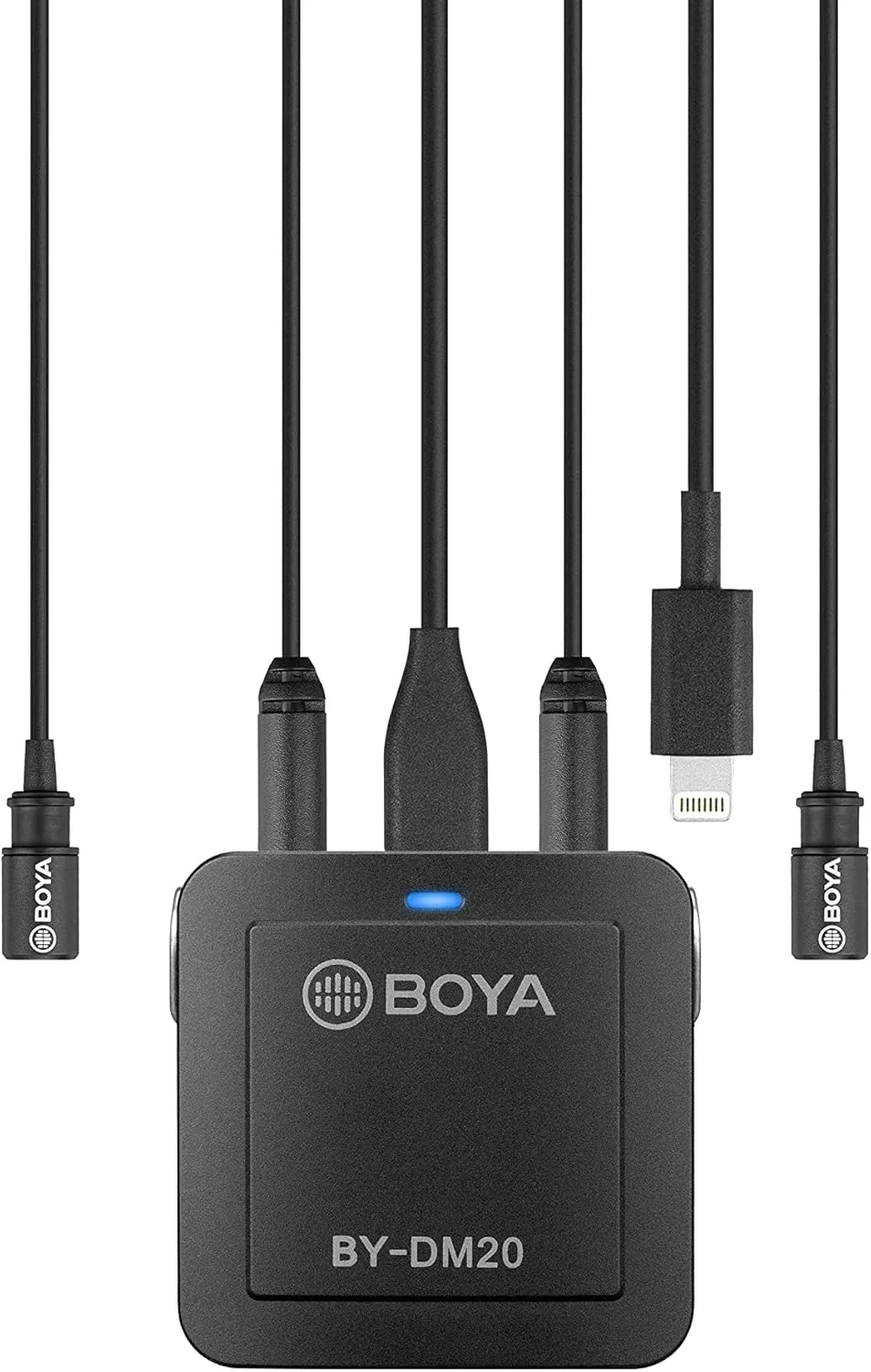 میکروفون یقه ای دوگانه دیجیتال USB Type-C بویا مدل BY-M3D سازگار با آیپد پرو، مک، کامپیوتر، دستگاه های اندرویدی سامسونگ - کابل 6 متری