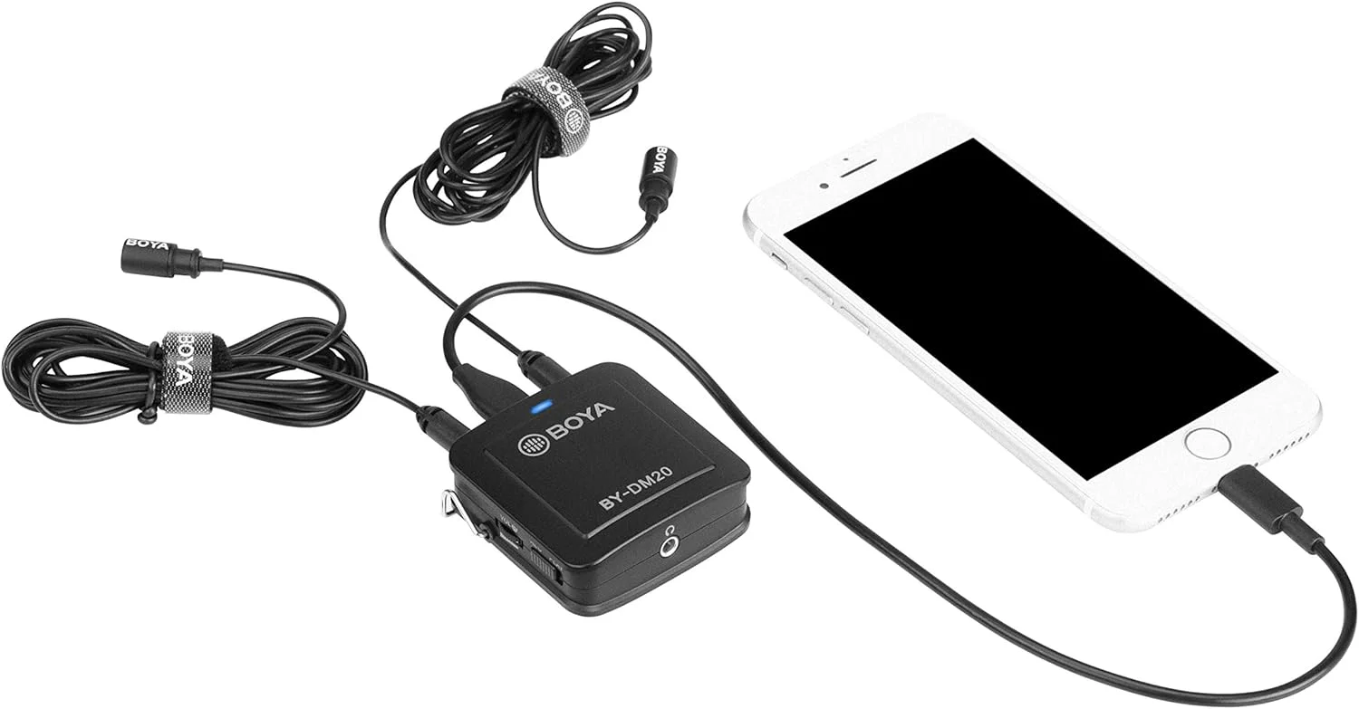 میکروفون یقه ای دوگانه دیجیتال USB Type-C بویا مدل BY-M3D سازگار با آیپد پرو، مک، کامپیوتر، دستگاه های اندرویدی سامسونگ - کابل 6 متری میکروفون یقه ای دوگانه دیجیتال USB Type-C بویا مدل BY-M3D سازگار با آیپد پرو، مک، کامپیوتر، دستگاه های اندرویدی سامسونگ - کابل 6 متری