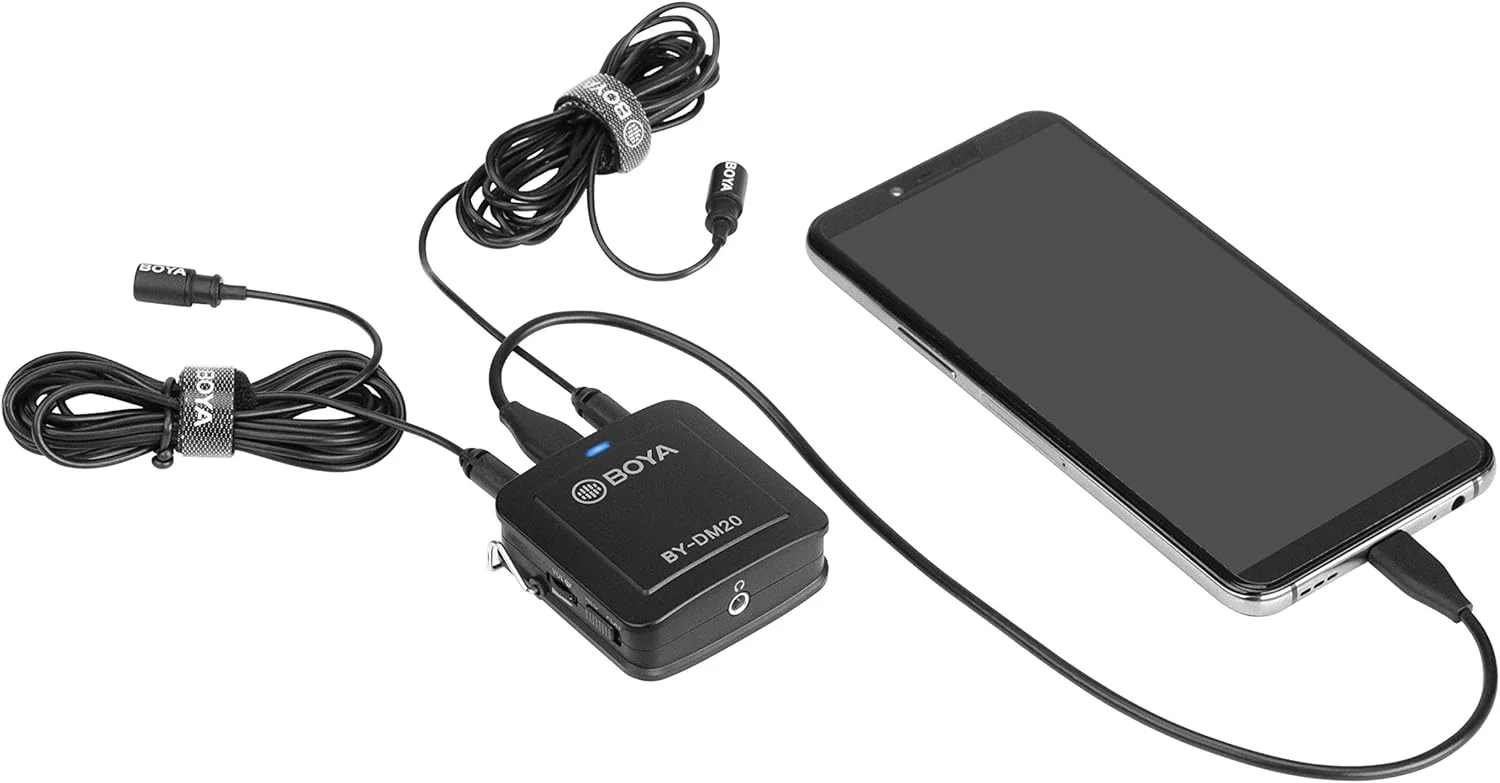 میکروفون یقه ای دوگانه دیجیتال USB Type-C بویا مدل BY-M3D سازگار با آیپد پرو، مک، کامپیوتر، دستگاه های اندرویدی سامسونگ - کابل 6 متری میکروفون یقه ای دوگانه دیجیتال USB Type-C بویا مدل BY-M3D سازگار با آیپد پرو، مک، کامپیوتر، دستگاه های اندرویدی سامسونگ - کابل 6 متری