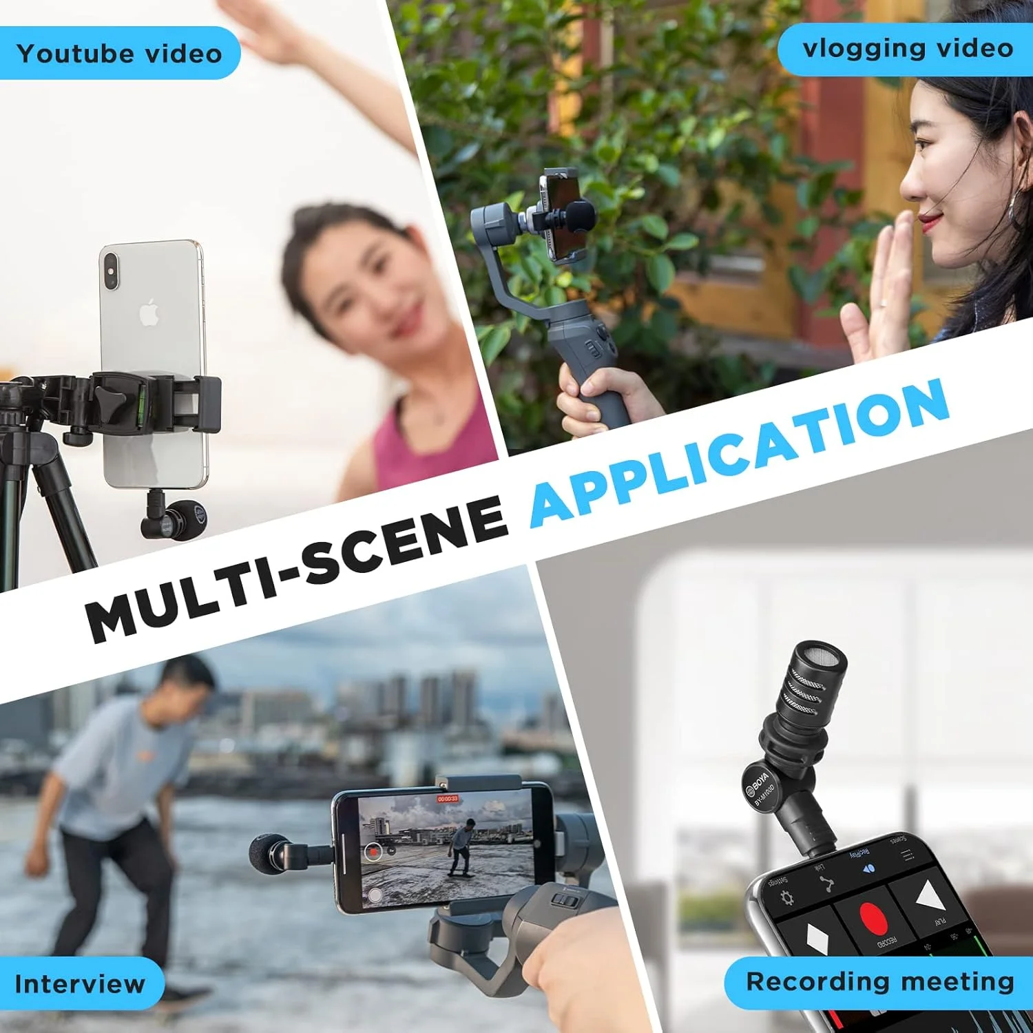 میکروفون یقهای BOYA BY-M100D میکروفون یقهای BOYA BY-M100D