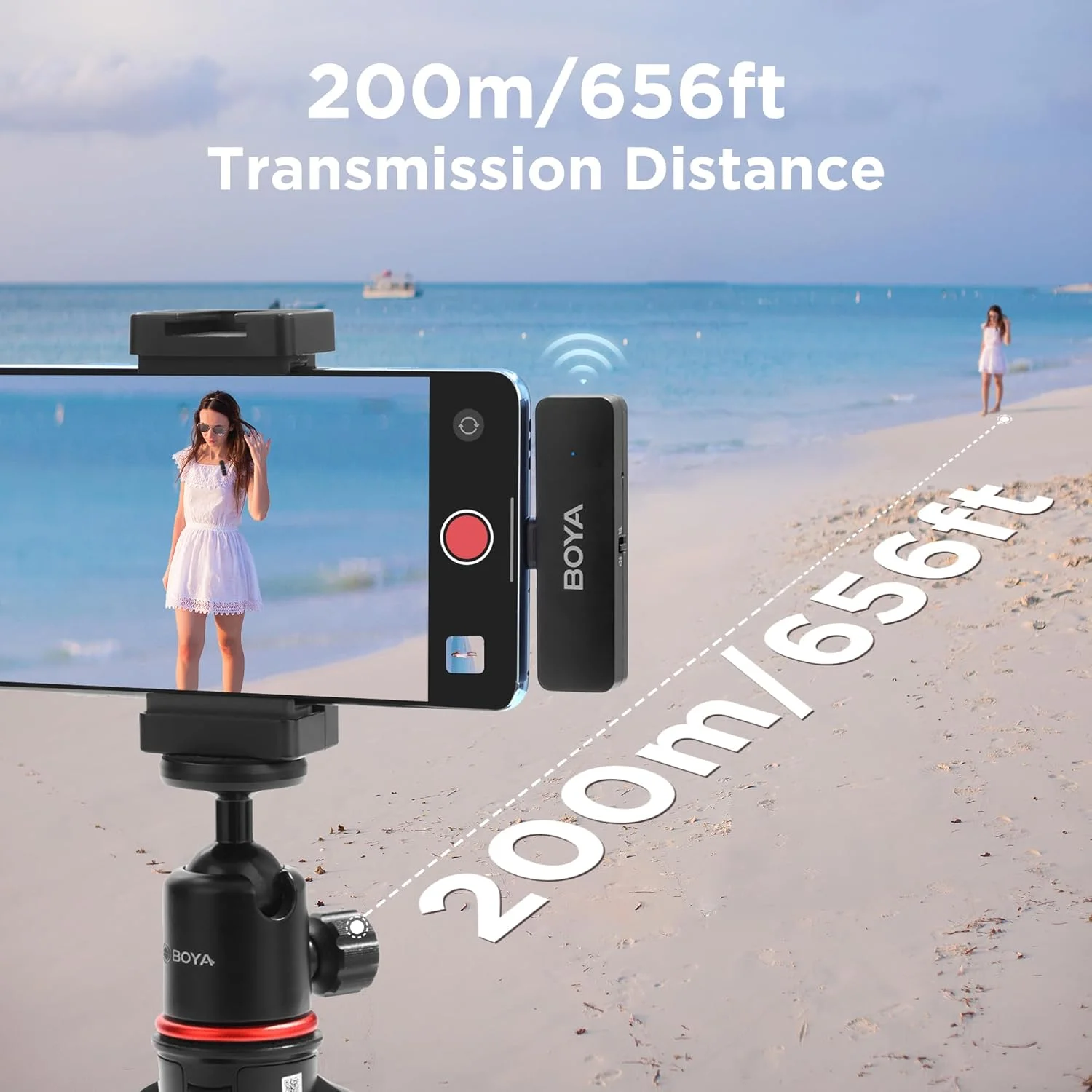 میکروفون یقه ای بی سیم مینی BOYA BY-V4D برای گوشی های هوشمند آیفون، 4 میکروفون یقه ای بی سیم گیره ای برای ضبط ویدیو، پادکست، مصاحبه، استریمینگ، ولاگ و یوتیوب میکروفون یقه ای بی سیم مینی BOYA BY-V4D برای گوشی های هوشمند آیفون، 4 میکروفون یقه ای بی سیم گیره ای برای ضبط ویدیو، پادکست، مصاحبه، استریمینگ، ولاگ و یوتیوب