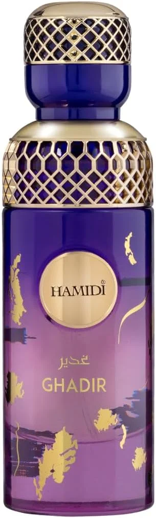 عطر زنانه حمیدی قدیر ادو پرفیوم 100 میلی لیتر، عطر زنانه، ماندگاری طولانی، رایحه گلی میوه ای، پشن فروت، کارامل شیرین، یاس و عنبر
