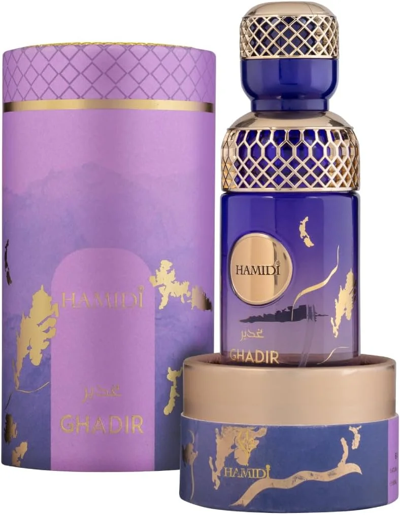 عطر زنانه حمیدی قدیر ادو پرفیوم 100 میلی لیتر، عطر زنانه، ماندگاری طولانی، رایحه گلی میوه ای، پشن فروت، کارامل شیرین، یاس و عنبر عطر زنانه حمیدی قدیر ادو پرفیوم 100 میلی لیتر، عطر زنانه، ماندگاری طولانی، رایحه گلی میوه ای، پشن فروت، کارامل شیرین، یاس و عنبر