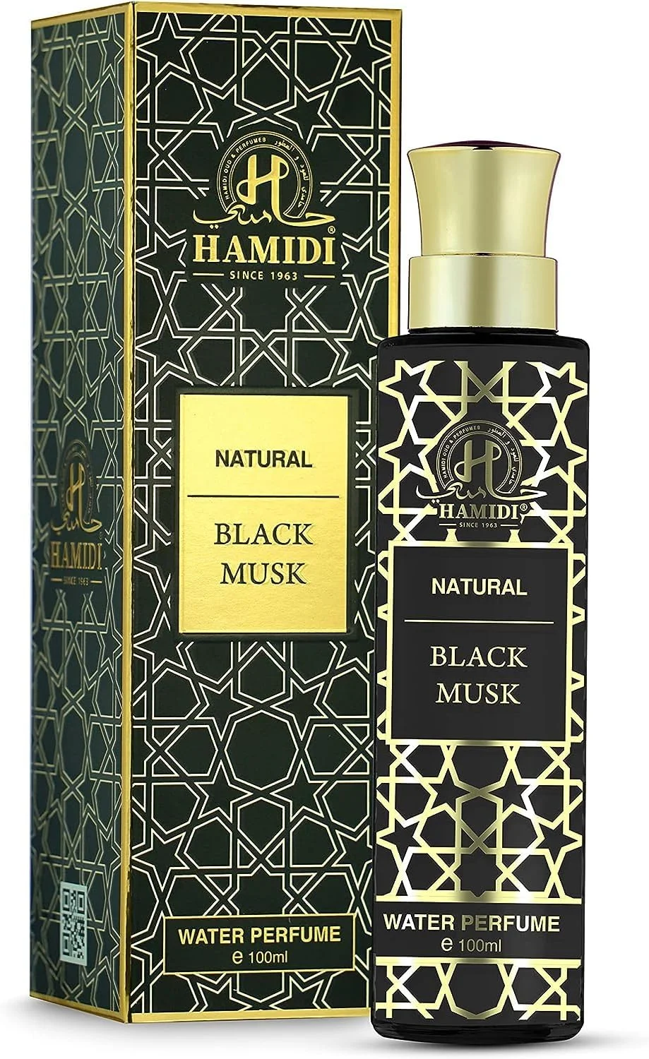 عطر مشک سیاه طبیعی غیر الکلی حمیدی مناسب برای آقایان و بانوان 100 میلی لیتر - مجموعه امضا - عطر مردانه - عطر زنانه - رایحه - پیشنهادات ویژه - بدون الکل - ماندگاری طولانی