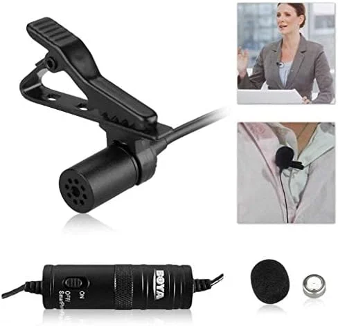 میکروفون کندانسور یقه ای BOYA BY-M1 3.5mm به همراه محافظ باد AriMic برای آیفون 7 پلاس، گوشی های هوشمند، DSLR، ضبط کننده ها و دوربین های فیلمبرداری میکروفون کندانسور یقه ای BOYA BY-M1 3.5mm به همراه محافظ باد AriMic برای آیفون 7 پلاس، گوشی های هوشمند، DSLR، ضبط کننده ها و دوربین های فیلمبرداری