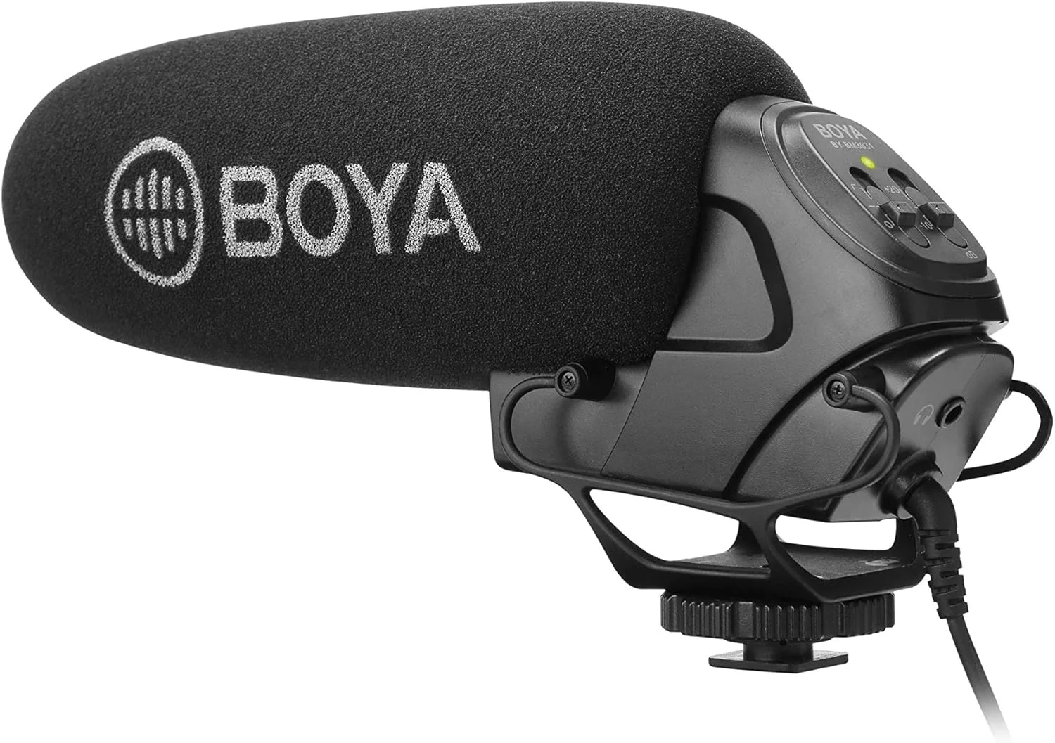 میکروفون کندانسور سوپرکاردیوئید Boya By-Bm3031 با کیفیت صدای عالی برای دوربین های DSLR، کم‌کوردها، ضبط کننده‌های صدا و غیره، مشکی