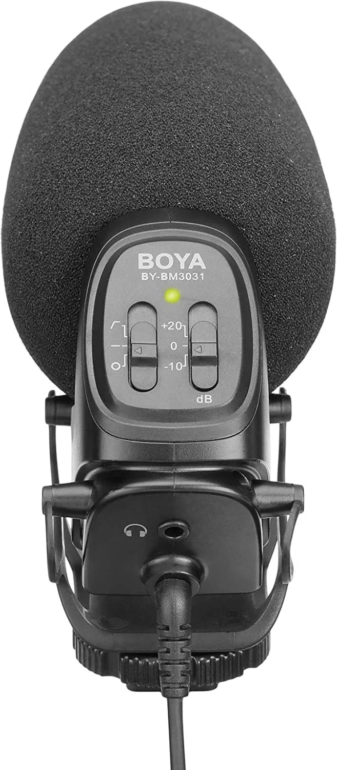 میکروفون کندانسور سوپرکاردیوئید Boya By-Bm3031 با کیفیت صدای عالی برای دوربین های DSLR، کمکوردها، ضبط کنندههای صدا و غیره، مشکی میکروفون کندانسور سوپرکاردیوئید Boya By-Bm3031 با کیفیت صدای عالی برای دوربین های DSLR، کمکوردها، ضبط کنندههای صدا و غیره، مشکی
