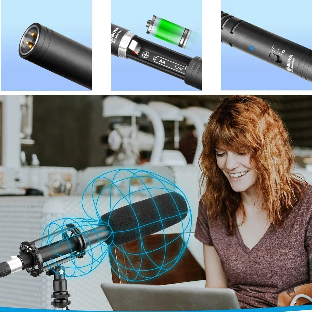 میکروفون شاتگان بلند بویا مدل By-Bm6060L میکروفون شاتگان بلند بویا مدل By-Bm6060L