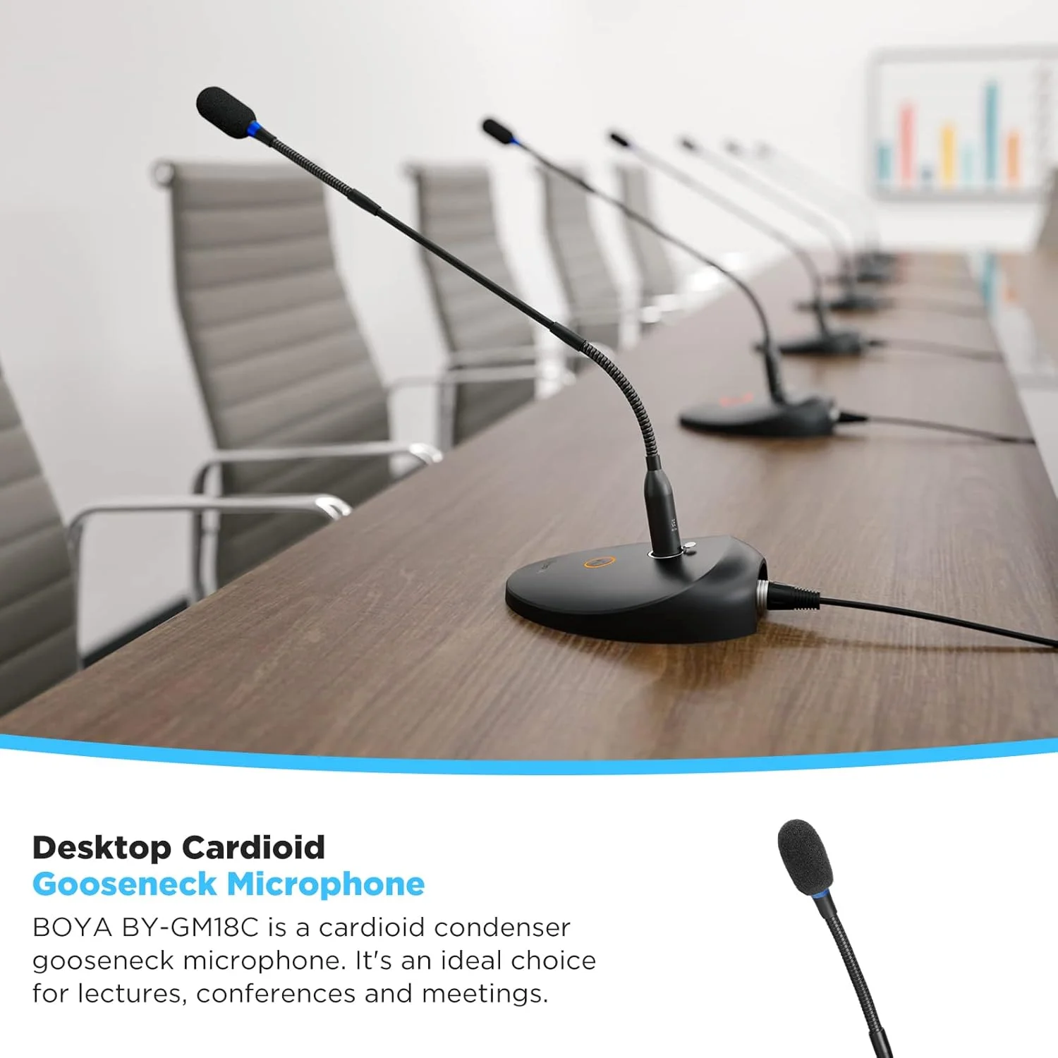 میکروفون کندانسور گردن غازی کاردیوید BOYA BY-GM18C میکروفون کندانسور گردن غازی کاردیوید BOYA BY-GM18C