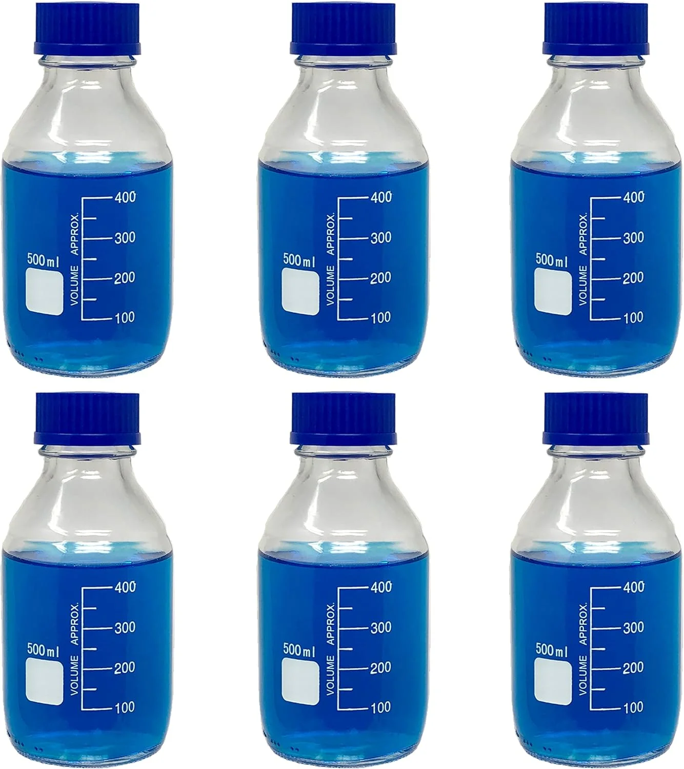 بطری های شیشه ای گرد 500 میلی لیتری کارتر ساینتیفیک برای نگهداری محیط کشت با درب پیچی GL45، شیشه بوروسیلیکات، 251M5 (بسته 6 عددی) بطری های شیشه ای گرد 500 میلی لیتری کارتر ساینتیفیک برای نگهداری محیط کشت با درب پیچی GL45، شیشه بوروسیلیکات، 251M5 (بسته 6 عددی)