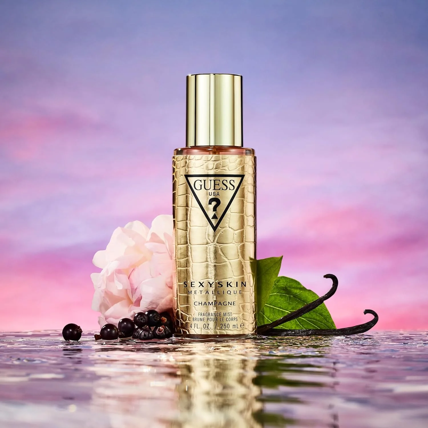 اسپری خوشبو کننده بدن زنانه گس مدل Sexy Skin Metallique Champagne حجم 250 میل اسپری خوشبو کننده بدن زنانه گس مدل Sexy Skin Metallique Champagne حجم 250 میل