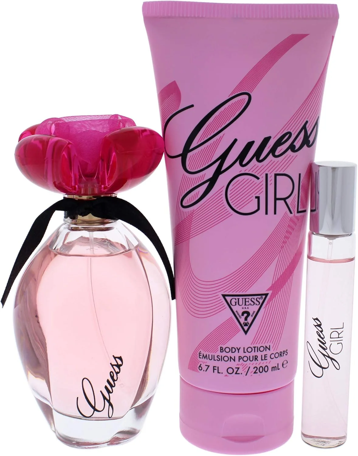 ست هدیه 3 تکه زنانه GUESS Girl - 1 ادو تویلت 100 میلی لیتر + لوسیون بدن 200 میلی لیتر + ست مینی 15 میلی لیتر ست هدیه 3 تکه زنانه GUESS Girl - 1 ادو تویلت 100 میلی لیتر + لوسیون بدن 200 میلی لیتر + ست مینی 15 میلی لیتر
