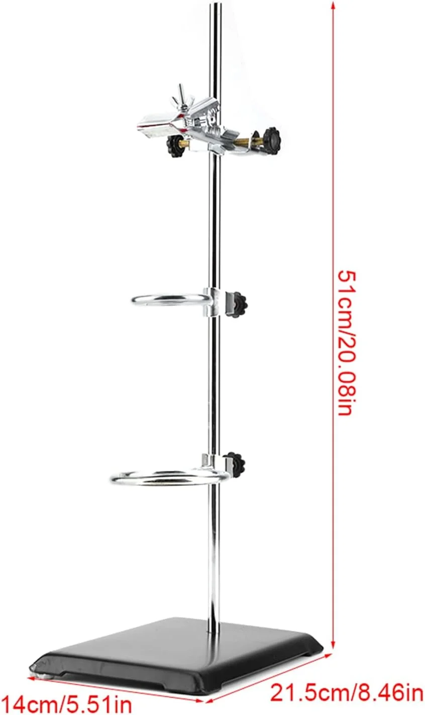 ست لوازم فلزی آزمایشگاهی پایه نگهدارنده فلاسک گیره لوله آزمایشگاهی براکت ابزار