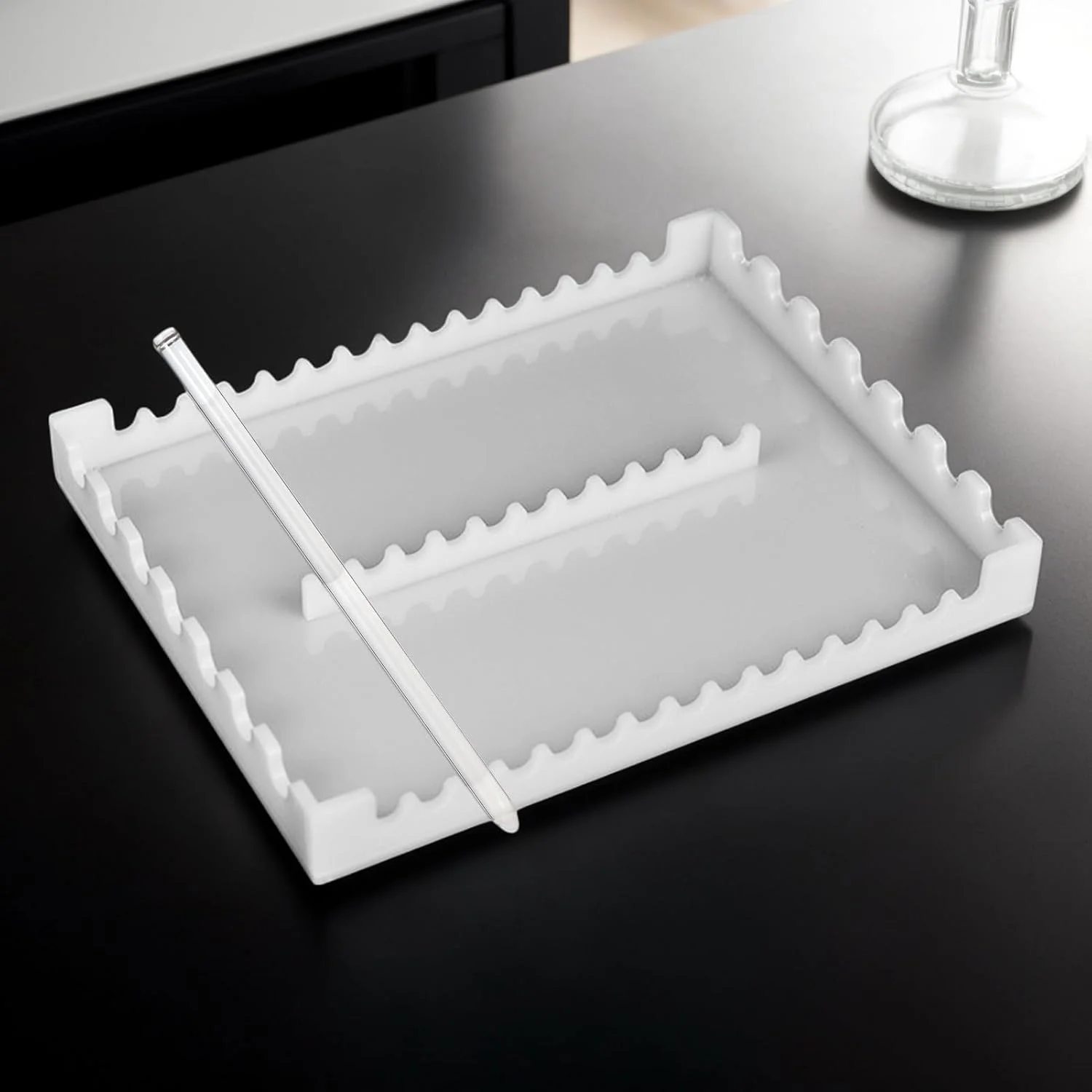 پایه پیپت | رک پیپت اکریلیک برای آزمایشگاه | براکت نگهداری تجهیزات آزمایشگاهی 22 خانه برای مبتدیان، دانشجویان، متخصصان، استودیو، کتابخانه پایه پیپت | رک پیپت اکریلیک برای آزمایشگاه | براکت نگهداری تجهیزات آزمایشگاهی 22 خانه برای مبتدیان، دانشجویان، متخصصان، استودیو، کتابخانه