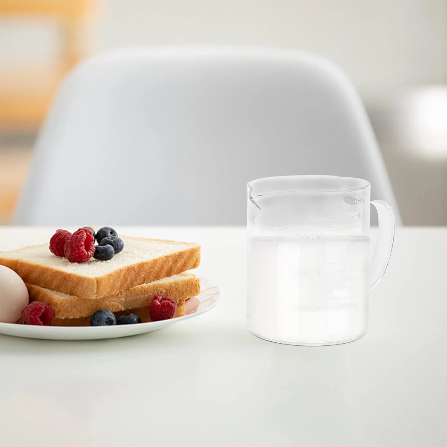 تجهیزات آزمایشگاهی 3 عدد فنجان اندازه گیری شیشه ای مدرج فنجان اندازه گیری مایع برای ذخیره سازی تجهیزات آزمایشگاهی 3 عدد فنجان اندازه گیری شیشه ای مدرج فنجان اندازه گیری مایع برای ذخیره سازی