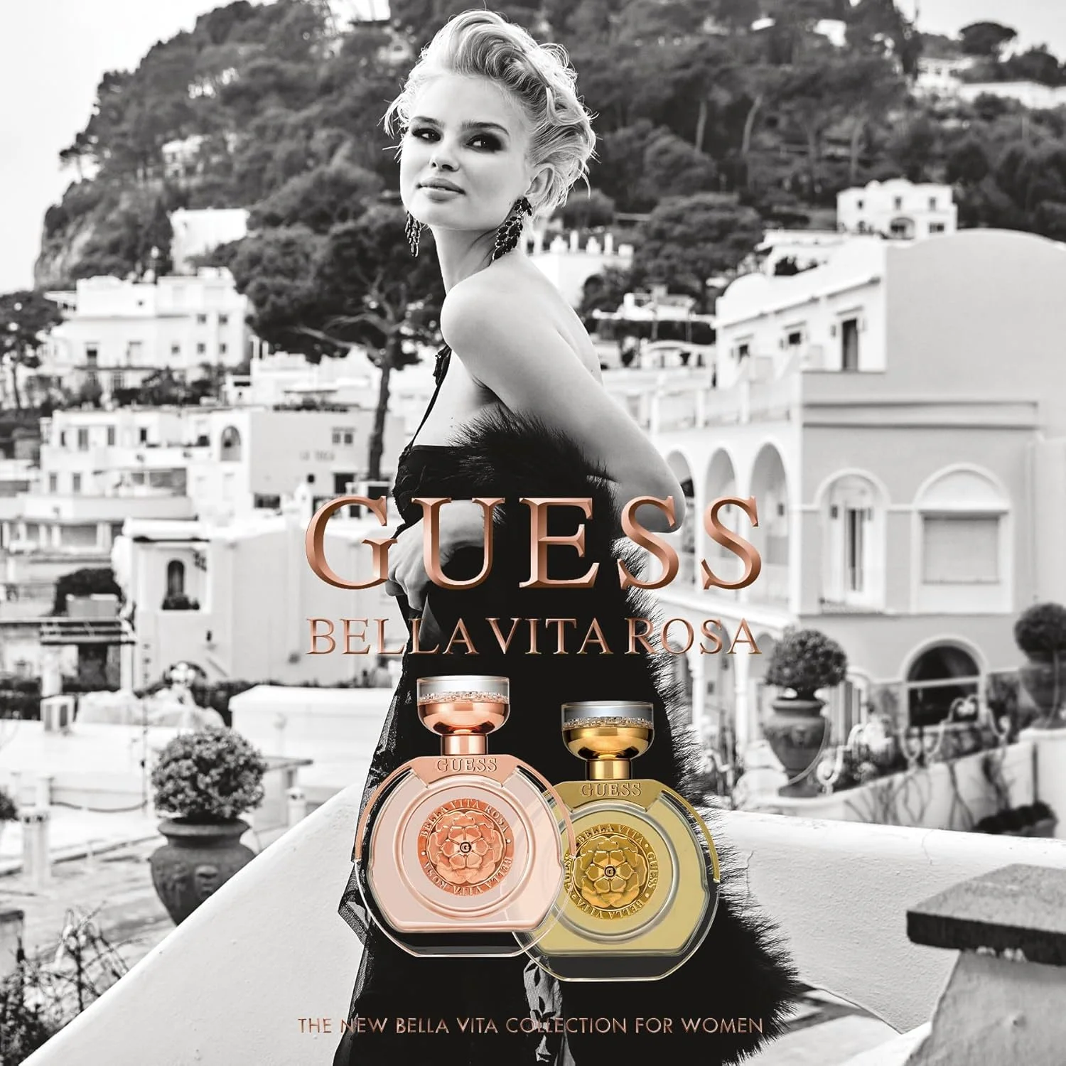 عطر موی زنانه گس مدل Bella Vita Rosa Shimmer Mist حجم 250 میل