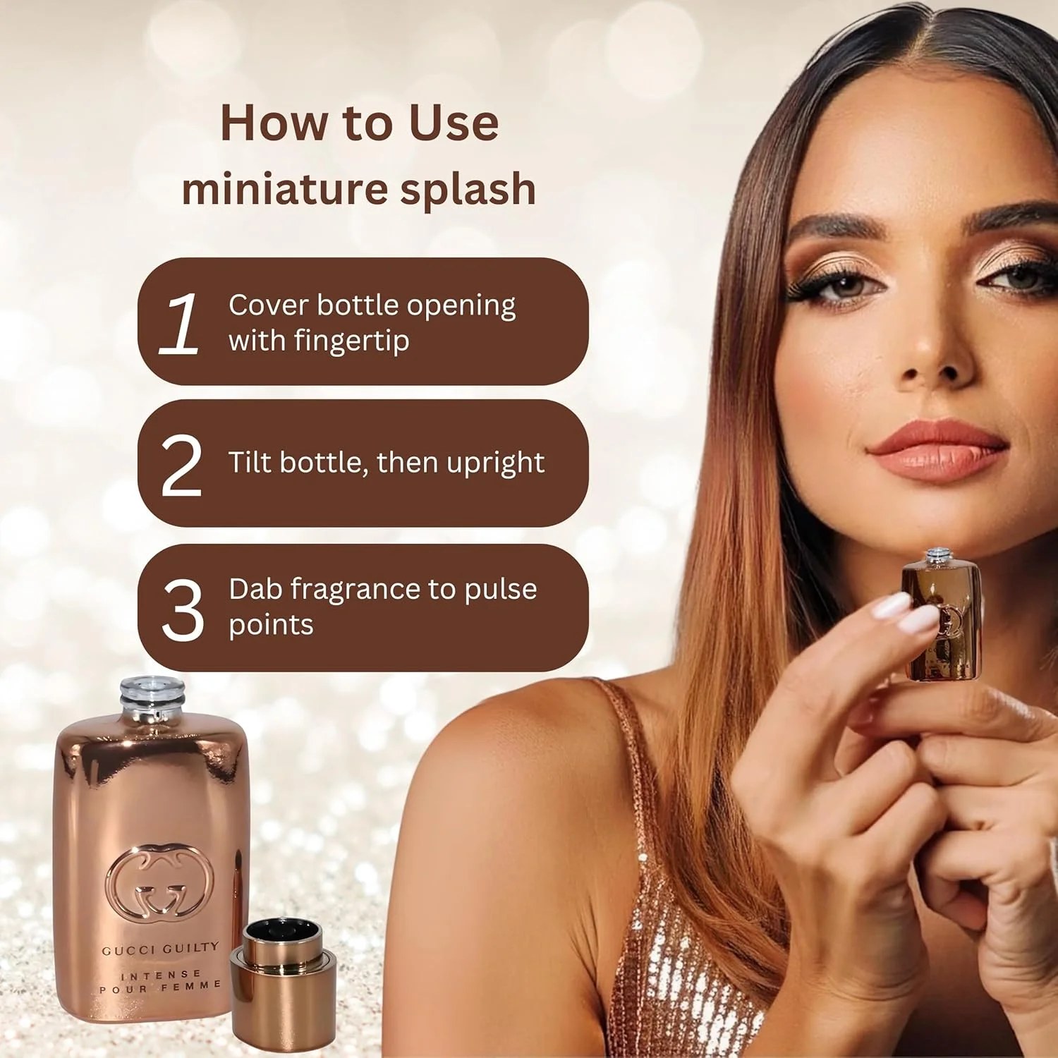 عطر زنانه گوچی گیلتی ادو پرفیوم اینتنس 5 میلی لیتر عطر زنانه گوچی گیلتی ادو پرفیوم اینتنس 5 میلی لیتر