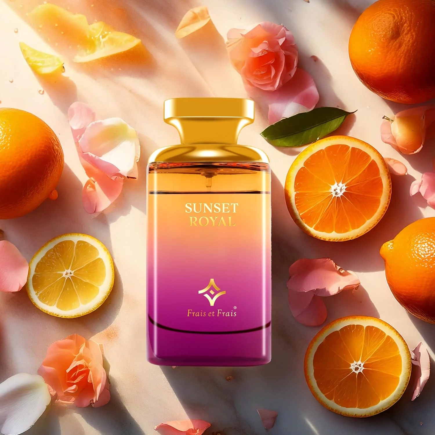 ادکلن فراس ات فراس Sunset Royal حجم 100 میلی لیتر - ادو پرفیوم - رایحه گلی پودری یونیسکس با ترنج، ریشه زنبق و دانه تونکا ادکلن فراس ات فراس Sunset Royal حجم 100 میلی لیتر - ادو پرفیوم - رایحه گلی پودری یونیسکس با ترنج، ریشه زنبق و دانه تونکا