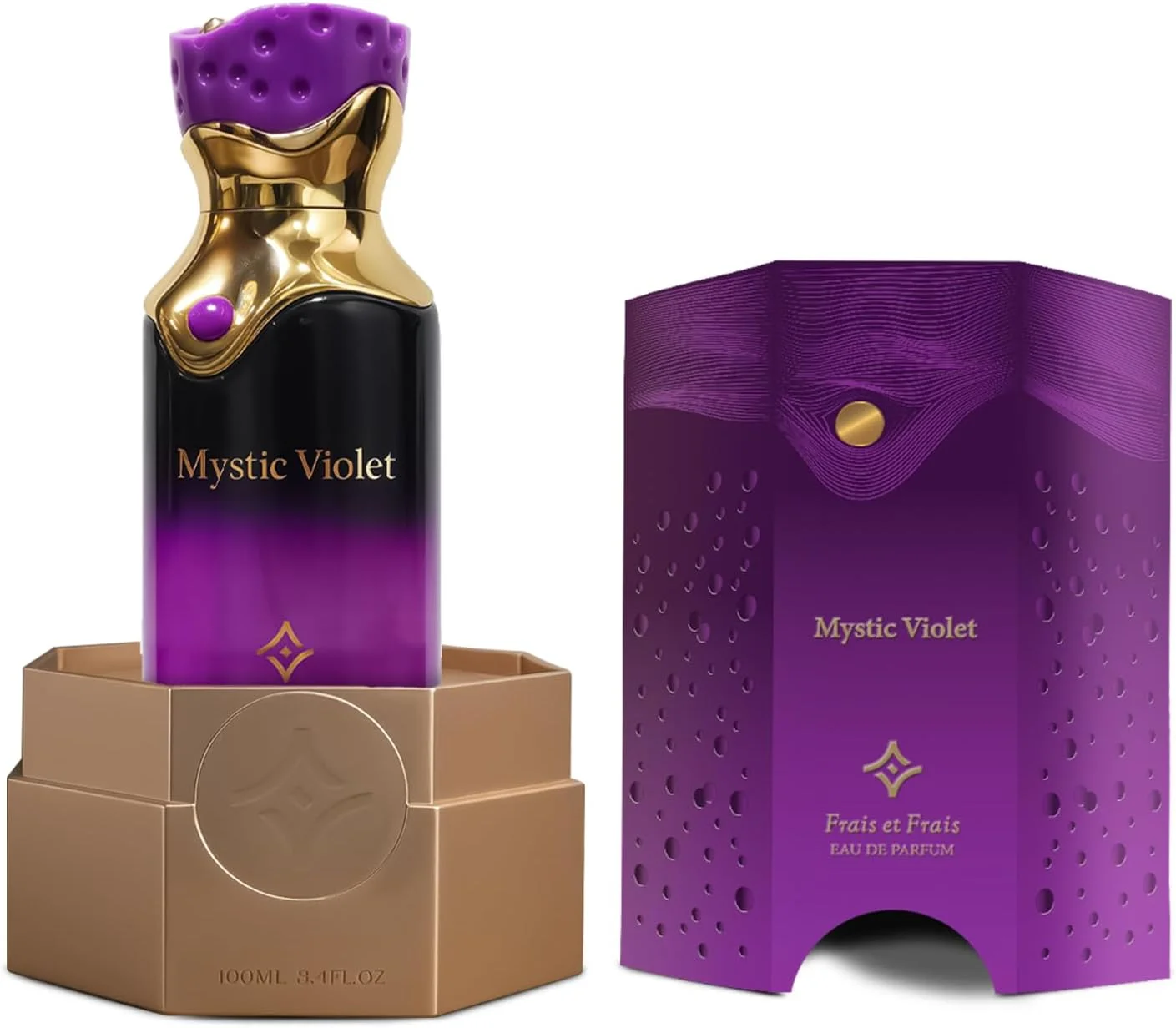 عطر زنانه فراس ات فراس میستیک ویولت 100 میلی لیتر - ادو پرفیوم - رایحه کهربایی چوبی با وانیل، یاس و چوب صندل