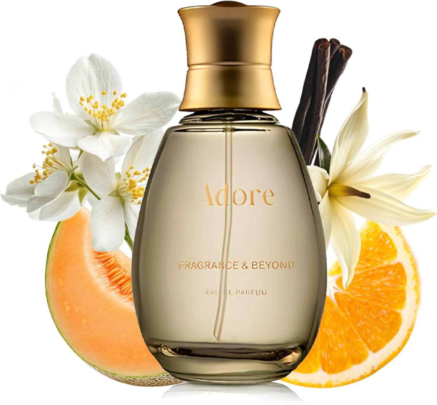 عطر ادکلن زنانه Fragrance & Beyond Adore با حجم 100 میلی لیتر - ترکیبی لوکس فرانسوی با رایحه شکوفه پرتقال، یاس و وانیل ماداگاسکار | رایحه ماندگار و ممتاز | بهترین هدیه برای زنان