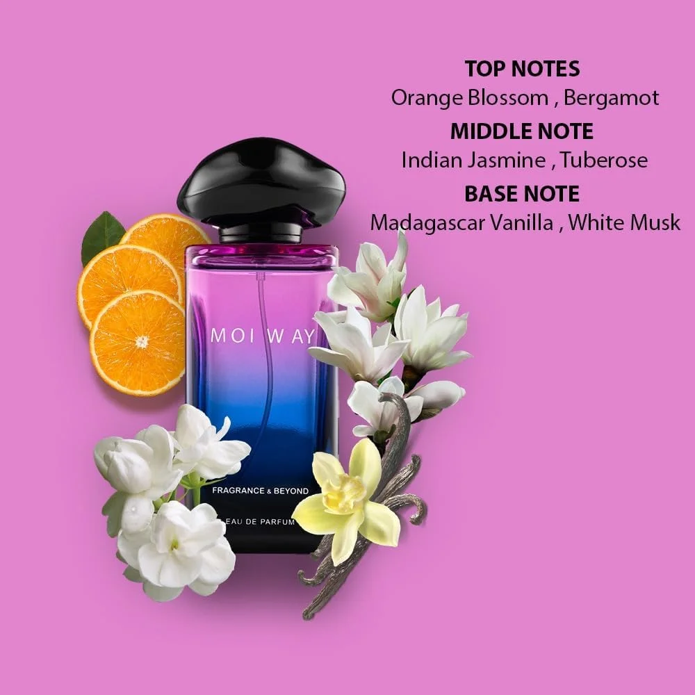 عطر زنانه Fragrance & Beyond Moi Way Eau de Parfum حجم 100 میلی لیتر - عطر فرانسوی وارداتی با رایحه یاس، وانیل و مشک سفید | ماندگاری طولانی | بهترین هدیه برای زنان عطر زنانه Fragrance & Beyond Moi Way Eau de Parfum حجم 100 میلی لیتر - عطر فرانسوی وارداتی با رایحه یاس، وانیل و مشک سفید | ماندگاری طولانی | بهترین هدیه برای زنان