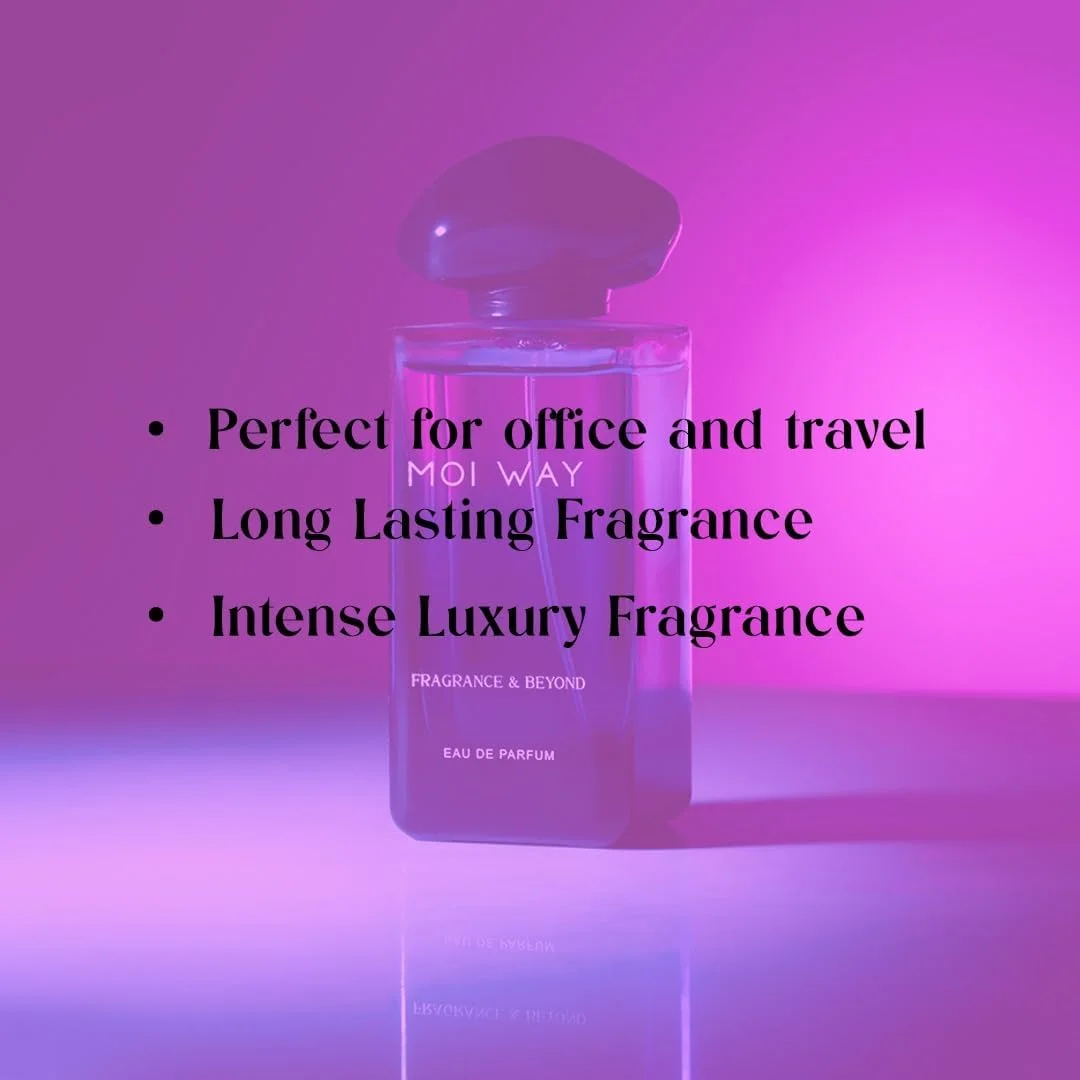 عطر زنانه Fragrance & Beyond Moi Way Eau de Parfum حجم 100 میلی لیتر - عطر فرانسوی وارداتی با رایحه یاس، وانیل و مشک سفید | ماندگاری طولانی | بهترین هدیه برای زنان عطر زنانه Fragrance & Beyond Moi Way Eau de Parfum حجم 100 میلی لیتر - عطر فرانسوی وارداتی با رایحه یاس، وانیل و مشک سفید | ماندگاری طولانی | بهترین هدیه برای زنان