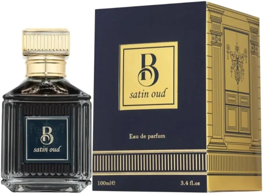 عطر ادو پرفیوم унисекс Fragrance World B-Satin Oud حجم 100 میلی لیتر