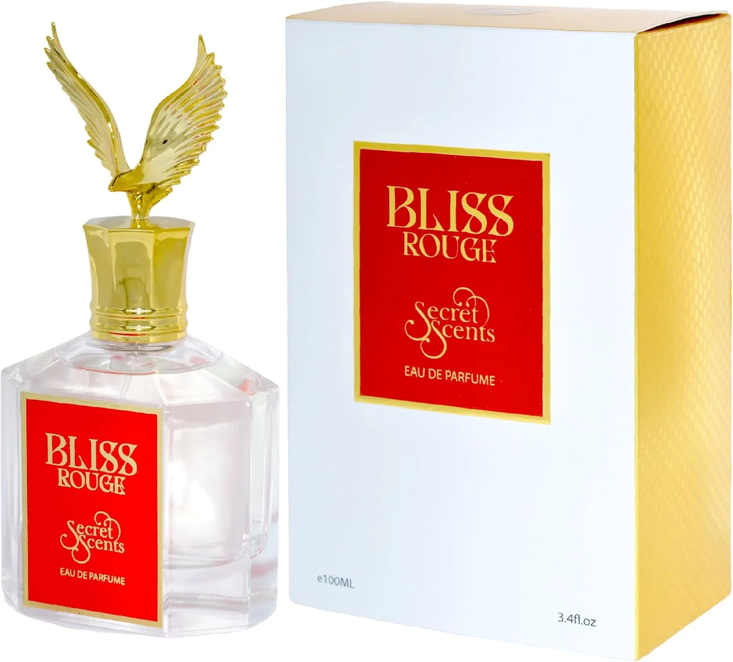 عطر ادو پرفیوم زنانه/مردانه فراگرنس سکرتز سنتز بلیس رژ - 100 میلی لیتر (3.4 fl. oz.) - رایحه ای شیرین، جادویی و چرخشی - کشف نزدیکی