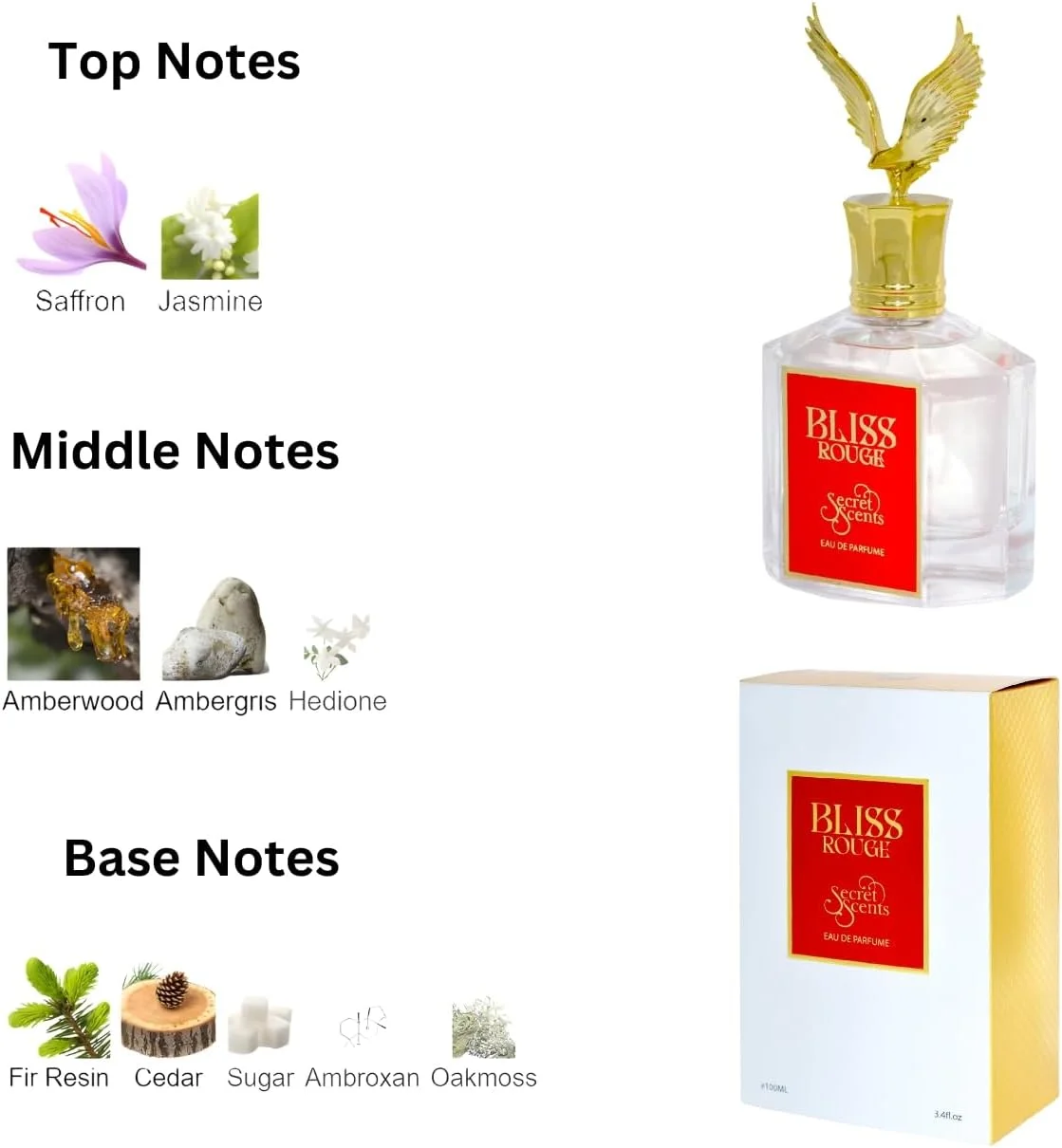 عطر ادو پرفیوم زنانه/مردانه فراگرنس سکرتز سنتز بلیس رژ - 100 میلی لیتر (3.4 fl. oz.) - رایحه ای شیرین، جادویی و چرخشی - کشف نزدیکی عطر ادو پرفیوم زنانه/مردانه فراگرنس سکرتز سنتز بلیس رژ - 100 میلی لیتر (3.4 fl. oz.) - رایحه ای شیرین، جادویی و چرخشی - کشف نزدیکی