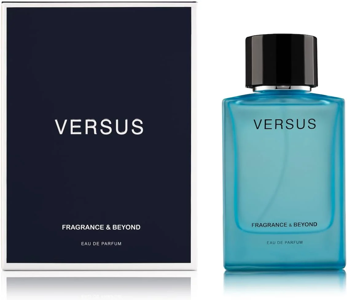 عطر مردانه فراگرنس اند بیاند ورسوس لاکچری ادو پرفیوم - 100 میلی لیتر | رایحه ای ماندگار و قوی | نت های تازه آکوا، چوبی، مشک و عنبر | بهترین هدیه لوکس برای مردان