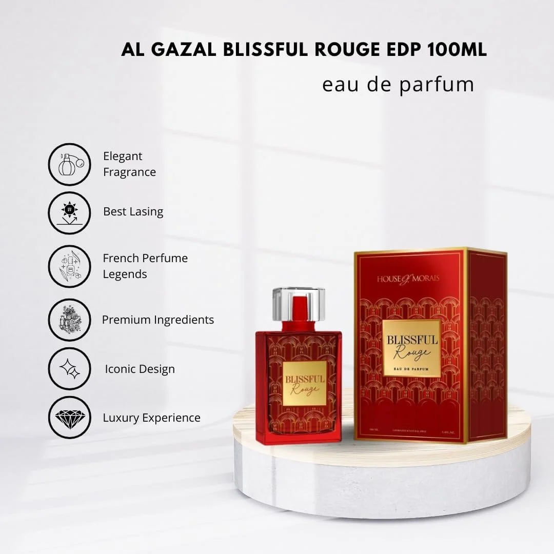 عطر زنانه فراگرنس سکرتز الغزال بلیسفول رژ ادو پرفیوم 100 میلی لیتر / عطر زنانه / بهترین عطرهای فرانسوی عطر زنانه فراگرنس سکرتز الغزال بلیسفول رژ ادو پرفیوم 100 میلی لیتر / عطر زنانه / بهترین عطرهای فرانسوی