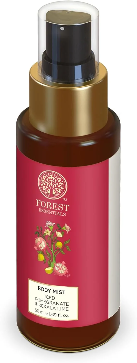 اسپری بدن سایز مسافرتی Forest Essentials با رایحه انار یخی و لیموی کرالا | اسپری بدن طبیعی و آبرسان برای آقایان و بانوان | رایحه مرکباتی لوکس | 50 میلی لیتر اسپری بدن سایز مسافرتی Forest Essentials با رایحه انار یخی و لیموی کرالا | اسپری بدن طبیعی و آبرسان برای آقایان و بانوان | رایحه مرکباتی لوکس | 50 میلی لیتر