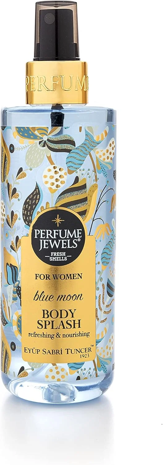 اسپری بدن زنانه ایوب صبری تونجر مدل Perfume Jewels Blue Moon حجم 250 میلی لیتر | بادی اسپلش | اسپری خوشبو کننده بدن | ادکلن