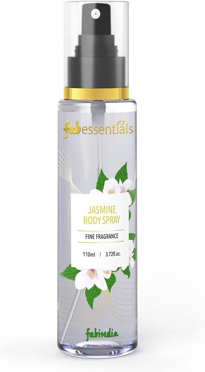 اسپری بدن یاس Fabessentials برای زنان و مردان | مه پاش عطر گل ماندگار | طراوت بخش، آبرسان و سازگار با پوست | مه پاش بدن با استفاده روزانه با یاس، یلانگ یلانگ و گل مریم | 110 میلی لیتر
