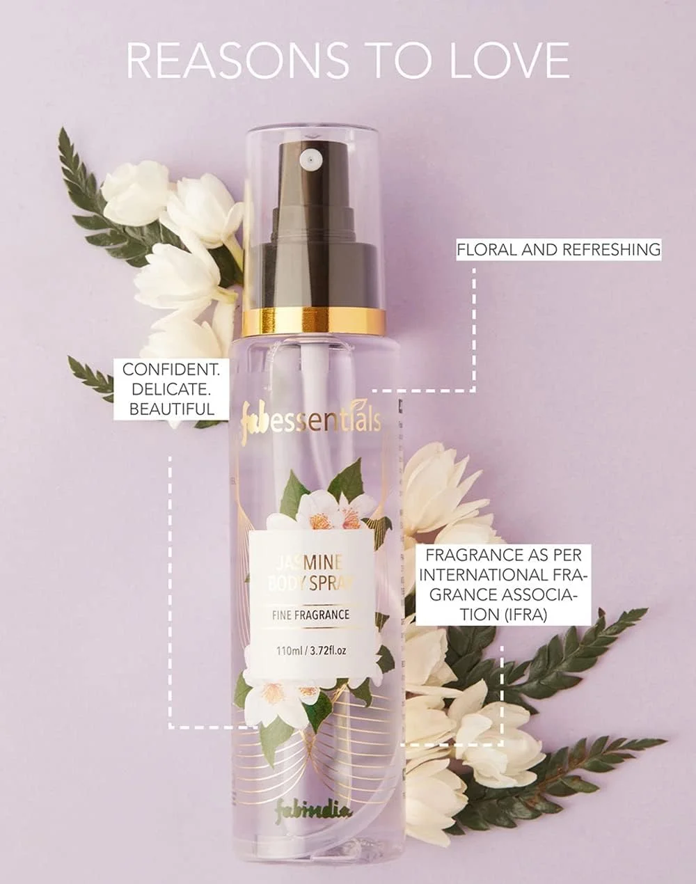 اسپری بدن یاس Fabessentials برای زنان و مردان | مه پاش عطر گل ماندگار | طراوت بخش، آبرسان و سازگار با پوست | مه پاش بدن با استفاده روزانه با یاس، یلانگ یلانگ و گل مریم | 110 میلی لیتر اسپری بدن یاس Fabessentials برای زنان و مردان | مه پاش عطر گل ماندگار | طراوت بخش، آبرسان و سازگار با پوست | مه پاش بدن با استفاده روزانه با یاس، یلانگ یلانگ و گل مریم | 110 میلی لیتر