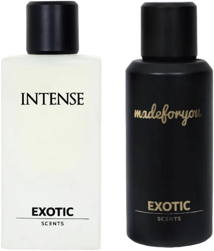 ست ادکلن زنانه و مردانه اگزوتیک سنتز مدل Intense & Made for You - حجم 60 میلی لیتر | رایحه آکواتیک فرش و میوه ای شیرین، ماندگاری بالا