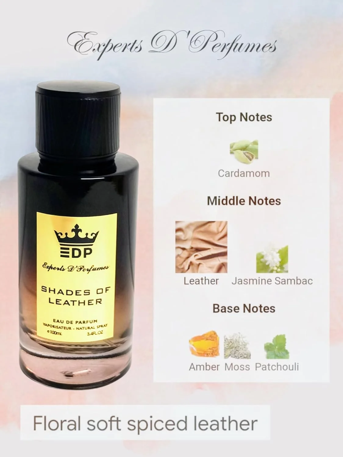 عطر ادو پرفیوم مردانه و زنانه اکسپرتس دی پرفیومز مدل Shades of Leather حجم 100 میل عطر ادو پرفیوم مردانه و زنانه اکسپرتس دی پرفیومز مدل Shades of Leather حجم 100 میل