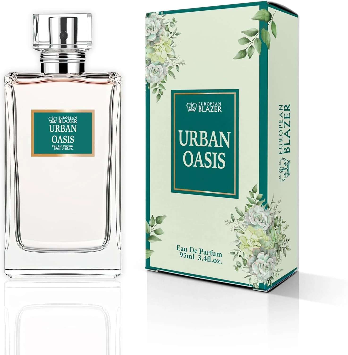 ادکلن زنانه اروپایی بلیزر مدل Urban Oasis با رایحه گل‌ها، حجم 95 میلی لیتر