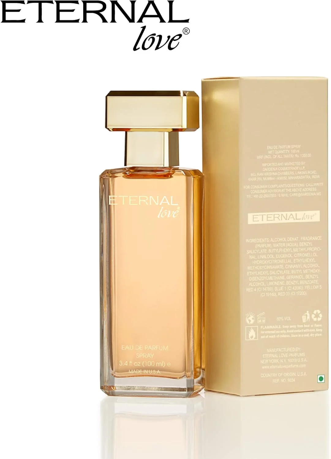 عطر زنانه Eternal Love حجم 100 میلی لیتر | ادو پرفیوم | ساخت ایالات متحده آمریکا عطر زنانه Eternal Love حجم 100 میلی لیتر | ادو پرفیوم | ساخت ایالات متحده آمریکا