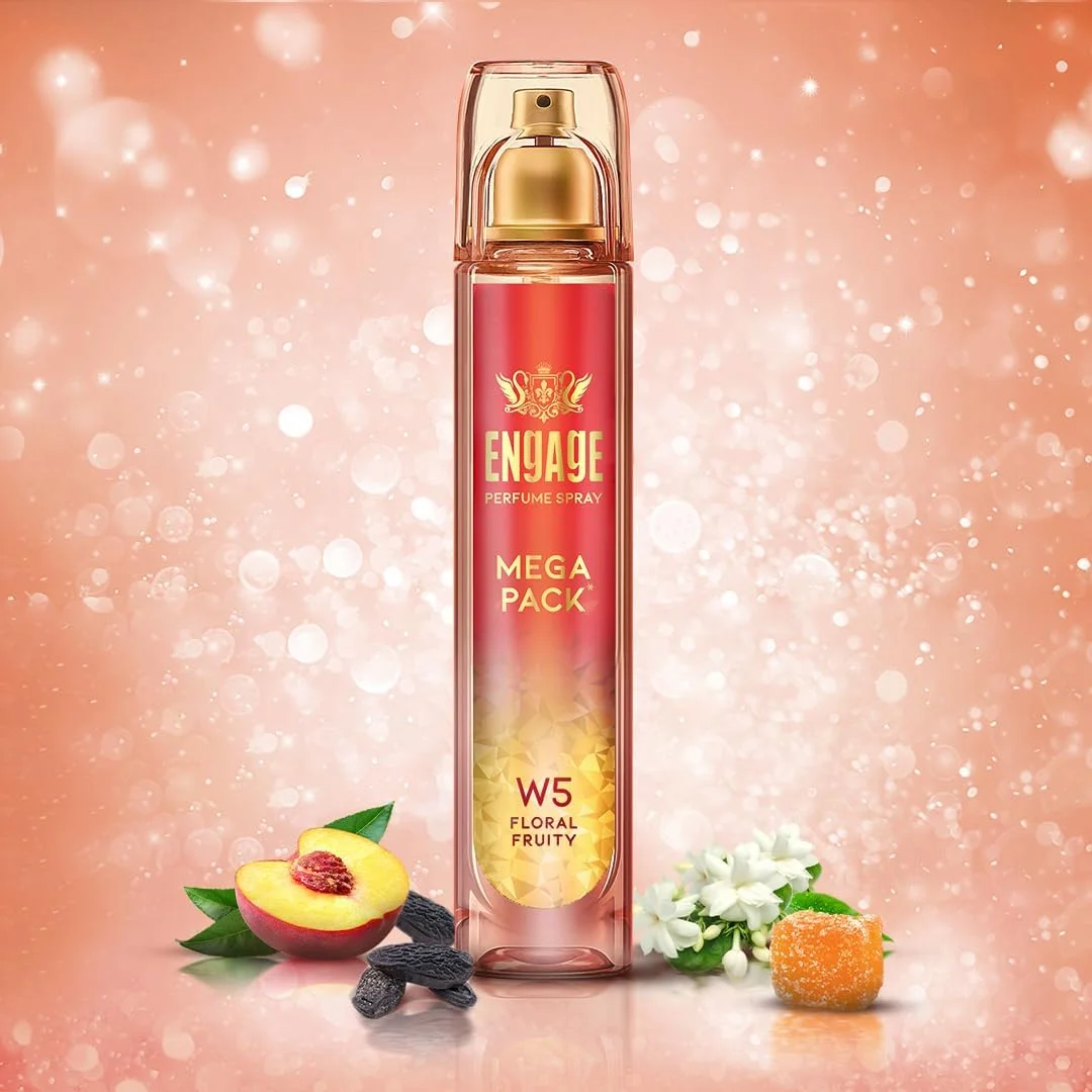عطر زنانه Engage W5، رایحه گلی و میوه ای، عطر سازگار با پوست زنانه، 160 میلی لیتر عطر زنانه Engage W5، رایحه گلی و میوه ای، عطر سازگار با پوست زنانه، 160 میلی لیتر