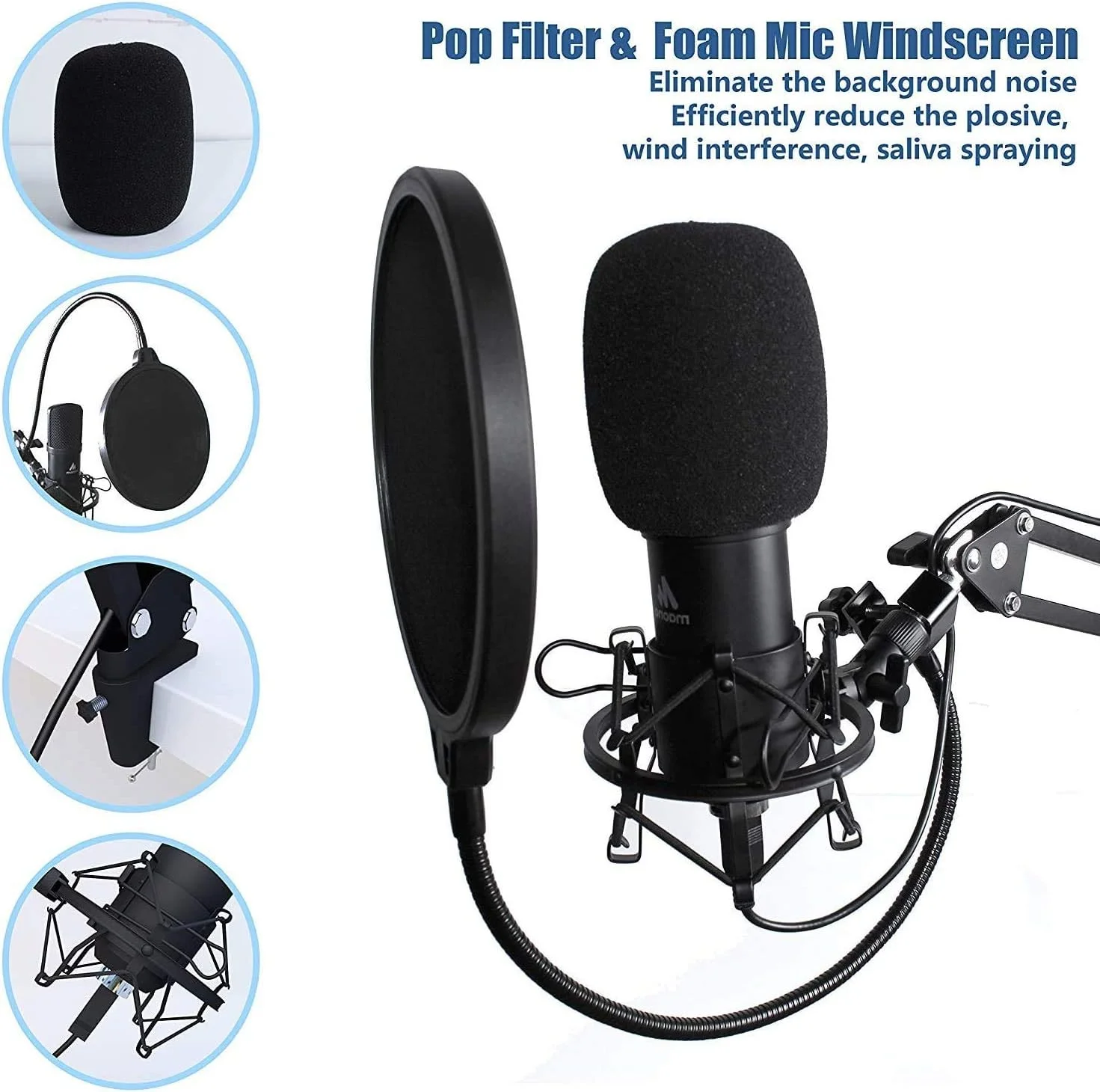 میکروفون USB مائونو با هدفون استودیویی 192kHz/24 bit مدل AU-A04H، میکروفون کاندنسر کاردیوید برای مک و ویندوز، یوتیوب، بازی، پخش زنده و صداگذاری میکروفون USB مائونو با هدفون استودیویی 192kHz/24 bit مدل AU-A04H، میکروفون کاندنسر کاردیوید برای مک و ویندوز، یوتیوب، بازی، پخش زنده و صداگذاری
