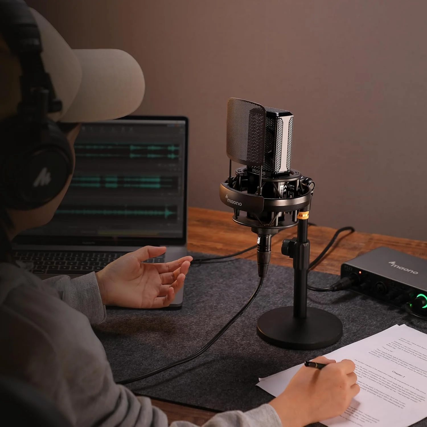 میکروفون کاندنسر XLR مائونو با دیافراگم بزرگ 34 میلیمتری، میکروفون استودیویی کاردیوید حرفهای برای پادکست، ضبط، استریم، وکال، صداگذاری، موسیقی، ASMR (PM500) میکروفون کاندنسر XLR مائونو با دیافراگم بزرگ 34 میلیمتری، میکروفون استودیویی کاردیوید حرفهای برای پادکست، ضبط، استریم، وکال، صداگذاری، موسیقی، ASMR (PM500)