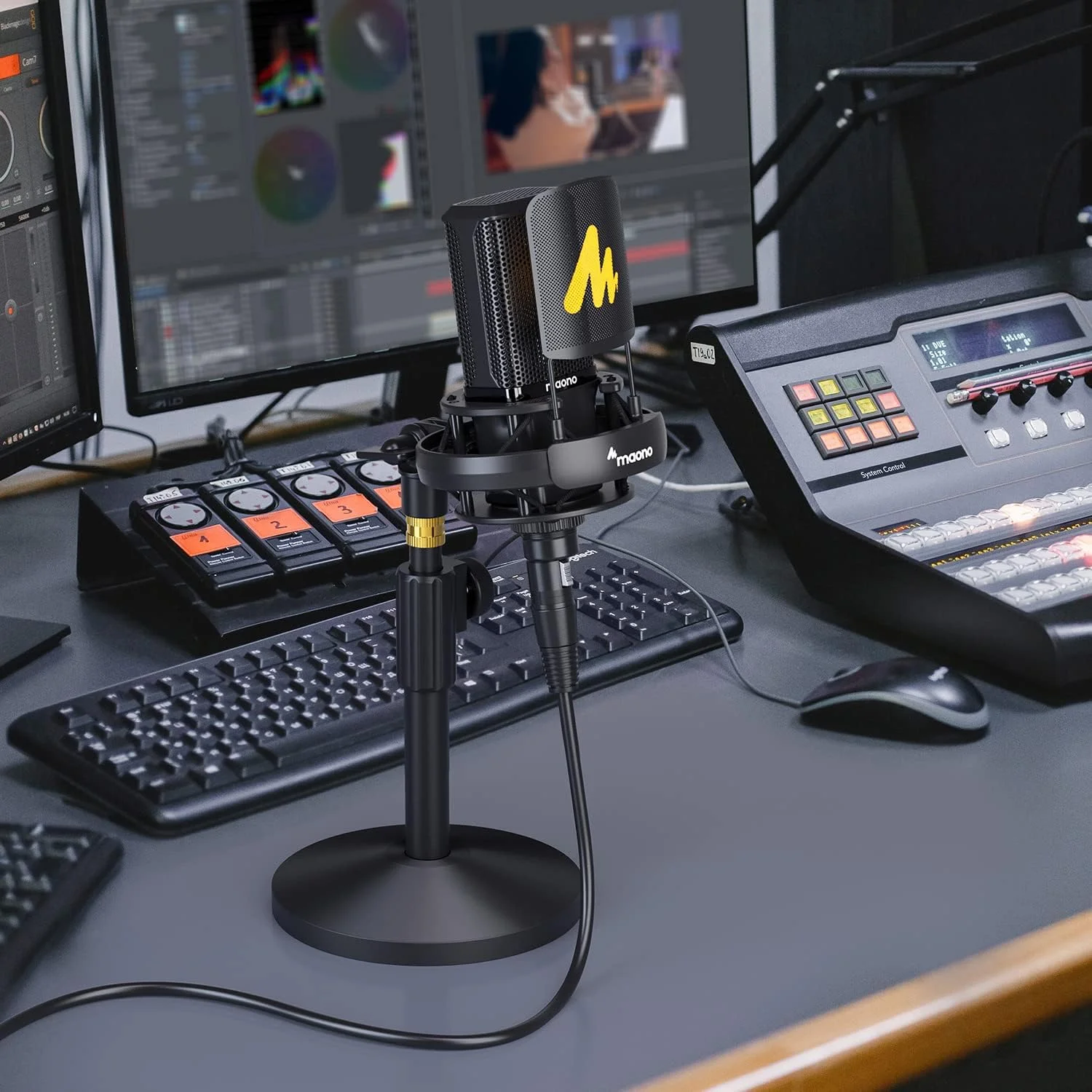 میکروفون کاندنسر XLR مائونو با دیافراگم بزرگ 34 میلیمتری، میکروفون استودیویی کاردیوید حرفهای برای پادکست، ضبط، استریم، وکال، صداگذاری، موسیقی، ASMR (PM500) میکروفون کاندنسر XLR مائونو با دیافراگم بزرگ 34 میلیمتری، میکروفون استودیویی کاردیوید حرفهای برای پادکست، ضبط، استریم، وکال، صداگذاری، موسیقی، ASMR (PM500)