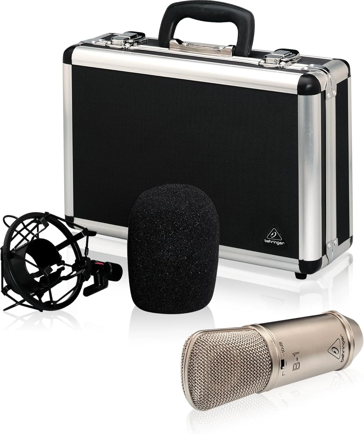 میکروفون استودیویی کاندنسر با دیافراگم بزرگ Behringer B-1 با روکش طلا میکروفون استودیویی کاندنسر با دیافراگم بزرگ Behringer B-1 با روکش طلا