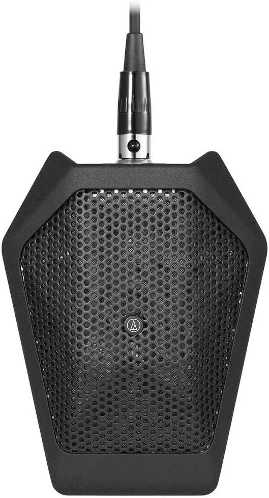 میکروفون مرزی کاندنسر کاردیود Audio-Technica U851RB با ماژول برق یکپارچه، فقط فانتوم پاور، مشکی